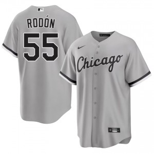 South Side Hitmen Men #55 Carlos Rodon Player Grey Jerseys 100435-592