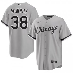 Go-Go Sox Mens Chris Murphy #38 Grey Official Jersey 940979-522