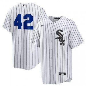 Go-Go Sox #42 White Game Men Jackie Robinson Day Jersey 786556-338