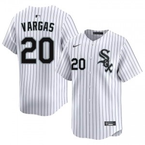 White Stockings Popular #20 Men's White Miguel Vargas Jerseys 179298-655