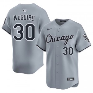 CWS White Sox Authentic Reese McGuire Men #30 Gray Jersey 777266-706