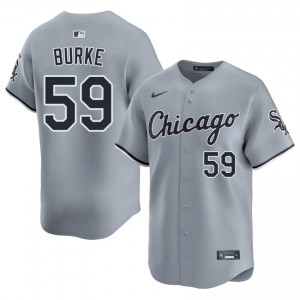 CWS #59 Limited Mens Sean Burke Gray Jersey 422262-971