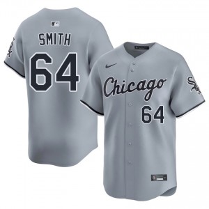 CWS White Sox Gray #64 Shane Smith Authentic Men Jersey 981631-887