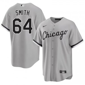White Sox #64 Shane Smith Grey Men Player Jerseys 758697-560