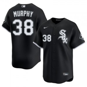 White Sox Chris Murphy Stitched Men Black #38 Jerseys 660636-455