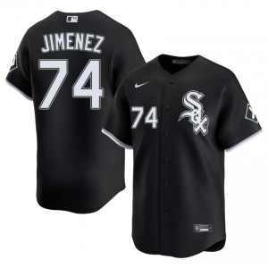 The South Siders Popular Eloy Jimenez Men #74 Black Jersey 530648-357