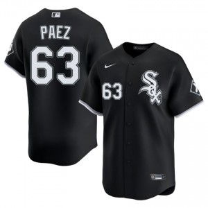 South Side Hitmen Men Jedixson Paez Embroidery Black #63 Jersey 816165-267