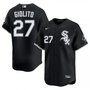 ChiSox #27 Black Lucas Giolito Mens Player Jersey 819477-246