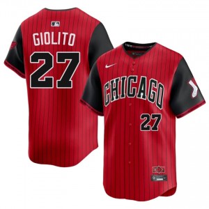 The South Siders Lucas Giolito Red/Black #27 Mens New City Connect Jerseys 292029-845