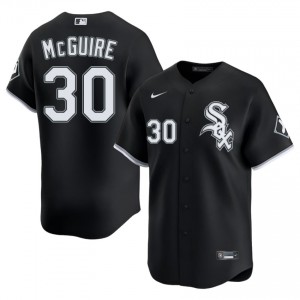 Chicago White Sox Reese McGuire Black #30 Mens Game Jersey 706298-556