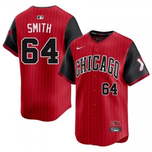 CWS #64 Men Shane Smith City Connect Official Red/Black Jersey 442390-937
