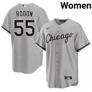 White Sox Grey Limited Carlos Rodon Women's #55 Jerseys 279990-727