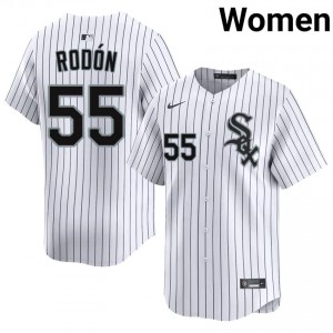 Sox Womens White Replica #55 Carlos Rodon Jerseys 356270-196