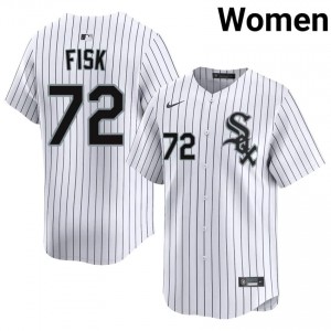 Go-Go Sox Carlton Fisk White Women's Replica #72 Jerseys 613559-638