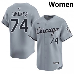 White Stockings Gray Eloy Jimenez Popular Womens #74 Jersey 474172-948