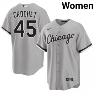 ChiSox Garrett Crochet Limited Women's #45 Grey Jerseys 346623-629