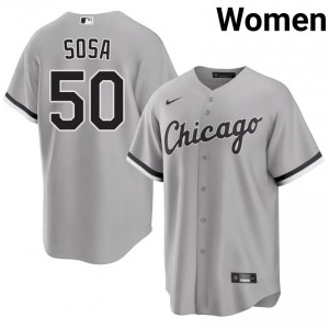 Chicago White Sox Lenyn Sosa Limited Women Grey #50 Jersey 900411-611