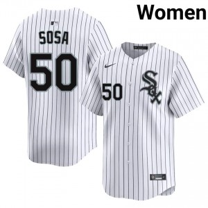 Chicago White Sox Limited Lenyn Sosa #50 Women White Jersey 280257-165