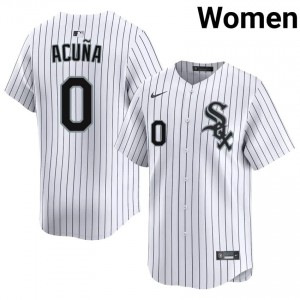 The South Siders White #0 Popular Women Luisangel Acuna Jersey 703130-715