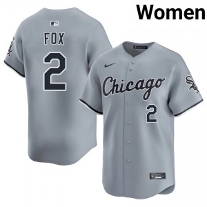 ChiSox Gray Womens #2 Game Nellie Fox Jerseys 121595-908