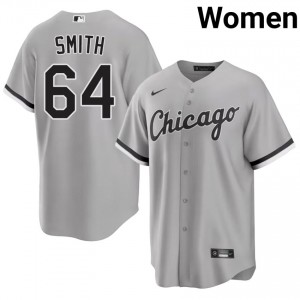 White Stockings Womens Shane Smith Game Grey #64 Jerseys 811988-547