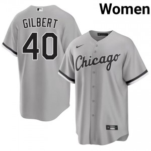 CWS Grey Official Tyler Gilbert #40 Women Jersey 937534-370