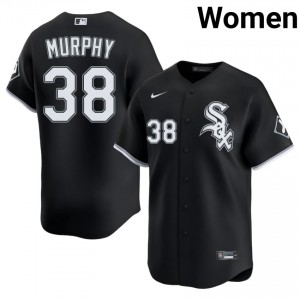 CWS Black Embroidery Womens Chris Murphy #38 Jerseys 235899-596