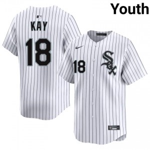 White Sox Youth Anthony Kay MLB White #18 Jerseys 938265-289