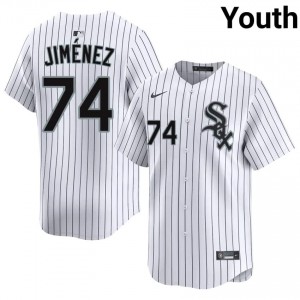 Go-Go Sox #74 Eloy Jimenez Replica Youth White Jersey 302036-656