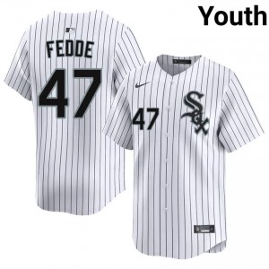 Chicago White Sox 2026-27 Erick Fedde #47 White Youth Jersey 442589-659