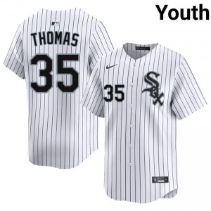 Chicago White Sox #35 Stitched Frank Thomas White Youth Jersey 595016-577