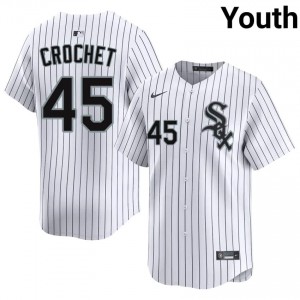 South Side Hitmen Garrett Crochet Youth #45 Game White Jerseys 424433-338