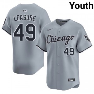 South Side Hitmen #49 Authentic Youth Gray Jordan Leasure Jerseys 836821-415