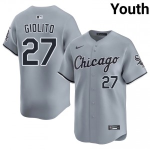 CWS White Sox #27 Youth Gray Popular Lucas Giolito Jersey 424618-175