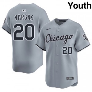 The South Siders Gray #20 Youth Miguel Vargas New Jersey 797354-885