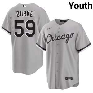 CWS #59 Grey Sean Burke Youth Official Jerseys 372366-478