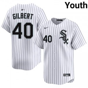 Chicago White Sox #40 Authentic White Youth Tyler Gilbert Jerseys 417177-763