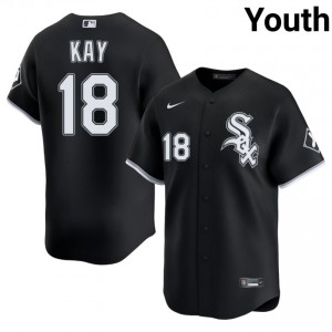 Sox Official #18 Anthony Kay Black Youth Jerseys 943865-778