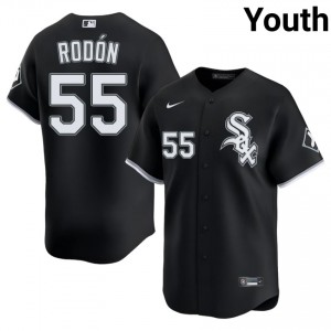 South Side Hitmen Youth Carlos Rodon Black #55 Embroidery Jerseys 598646-472