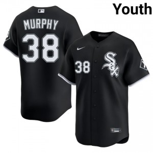 White Sox Chris Murphy Black #38 New Youth Jersey 114688-407