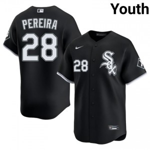 Sox Everson Pereira #28 Youth Black Limited Jerseys 143319-230