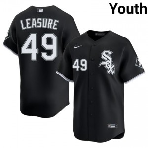 South Side Hitmen Youth Black Jordan Leasure #49 MLB Jerseys 610220-697