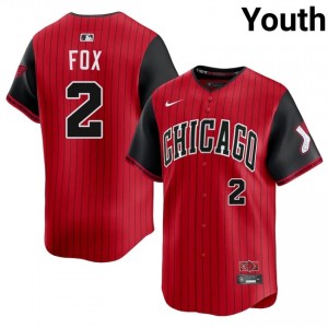 ChiSox Red/Black Youth City Connect Nellie Fox #2 New Jerseys 863927-546