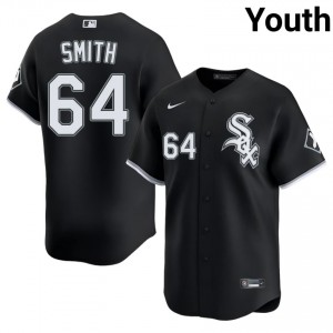 Chicago White Sox Youth Shane Smith Black #64 Stitched Jersey 559978-246